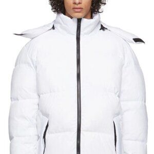 The Very Warm White Puffer Parka Coat Size Small New